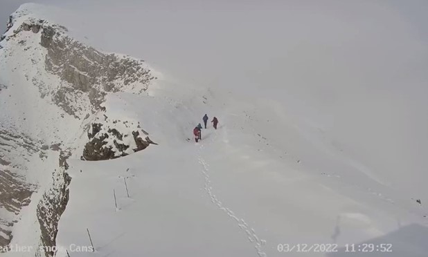 Ανεβαίνοντας στην χιονισμένη κορυφή Λουπάτα